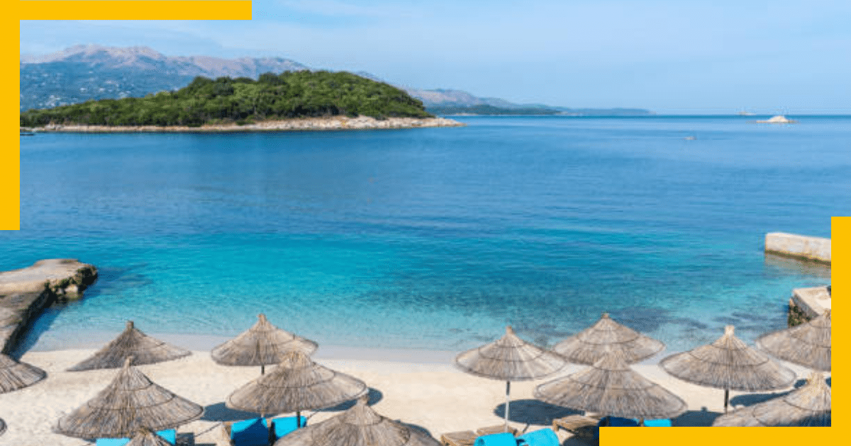 Aerial View of the Albanian Riviera