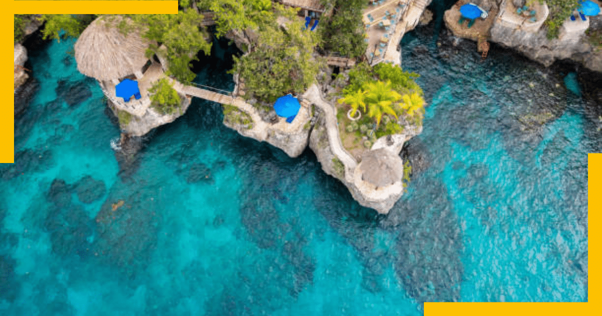 Aerial View of Beach in Jamaica