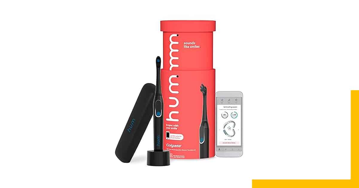 Colgate Hum Smart Electric Rechargeable Sonic Toothbrush Kit With Travel Case