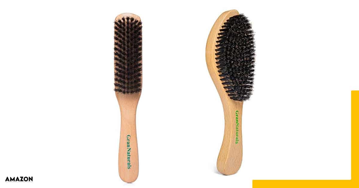 GranNaturals Detangling Wooden Bristle Hair Brush