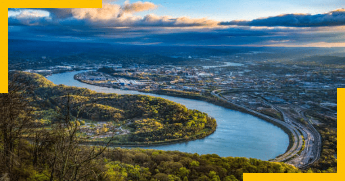 Aerial View of Chattanooga River