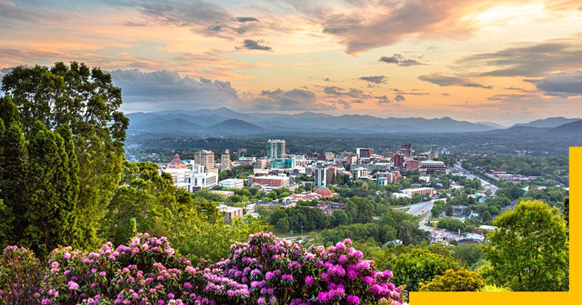 cheap places to travel in january-Asheville, North Carolina