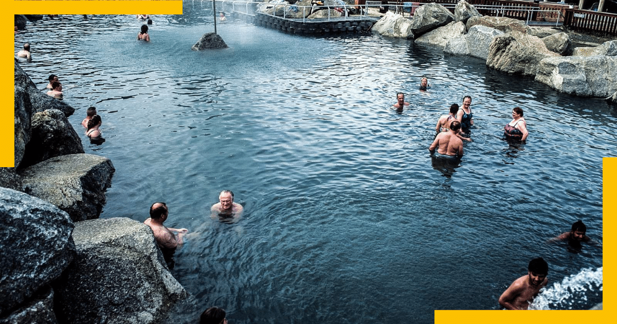 People enjoying in the Chena Hot Spring Resort