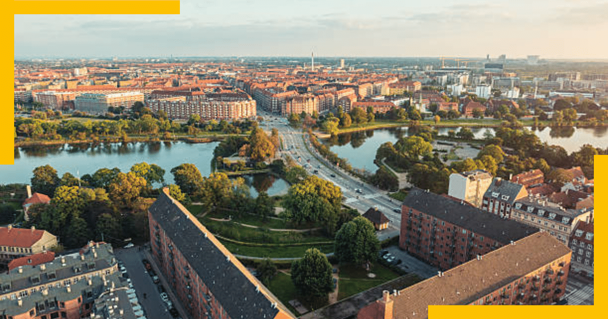 Panoramic View of Copenhagen , Denmark