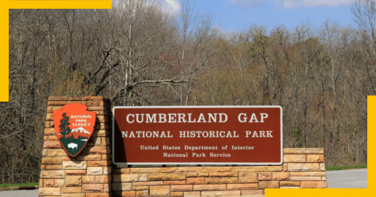 Sign stating Cumberland Gap National Park