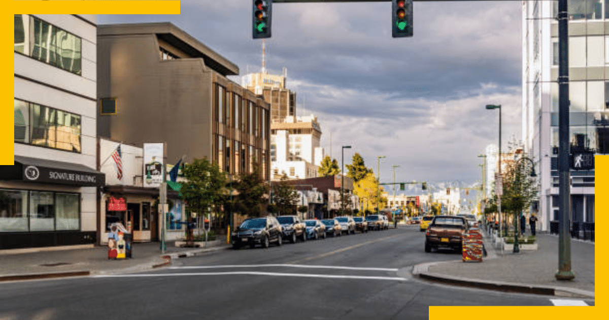 Street view of Anchorage