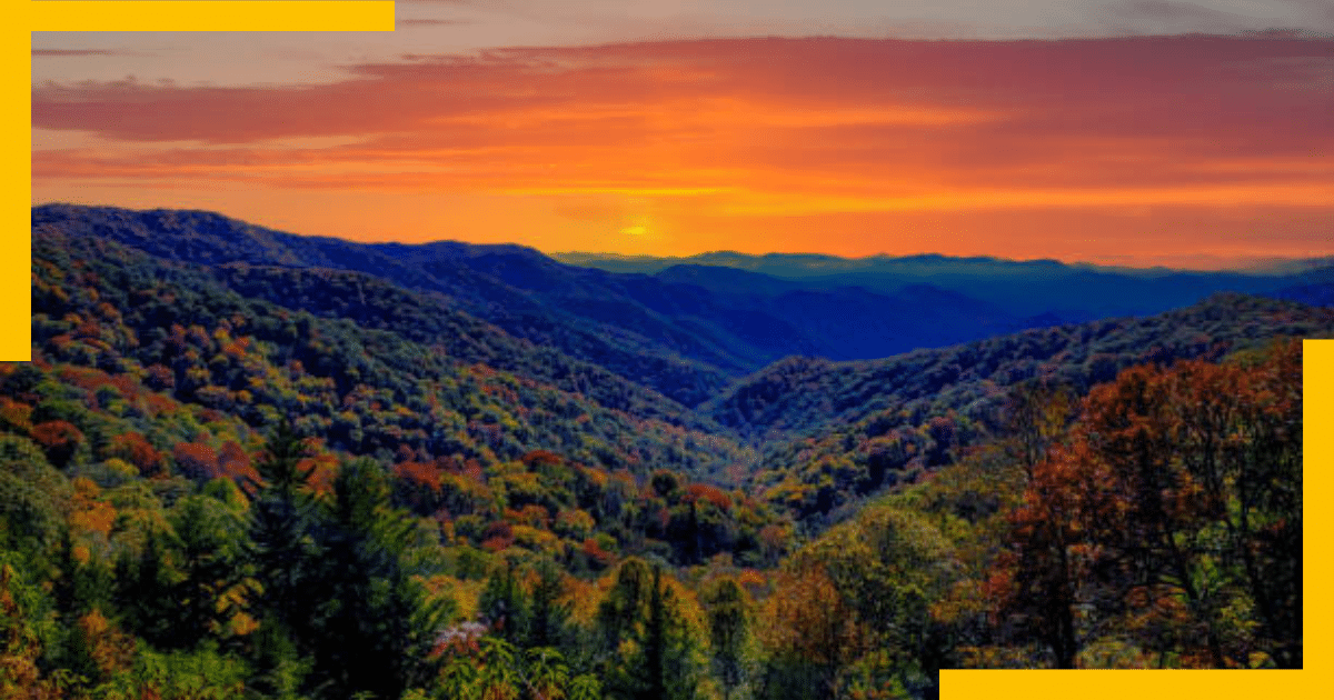 Scenic View of Great Smoky Mountains