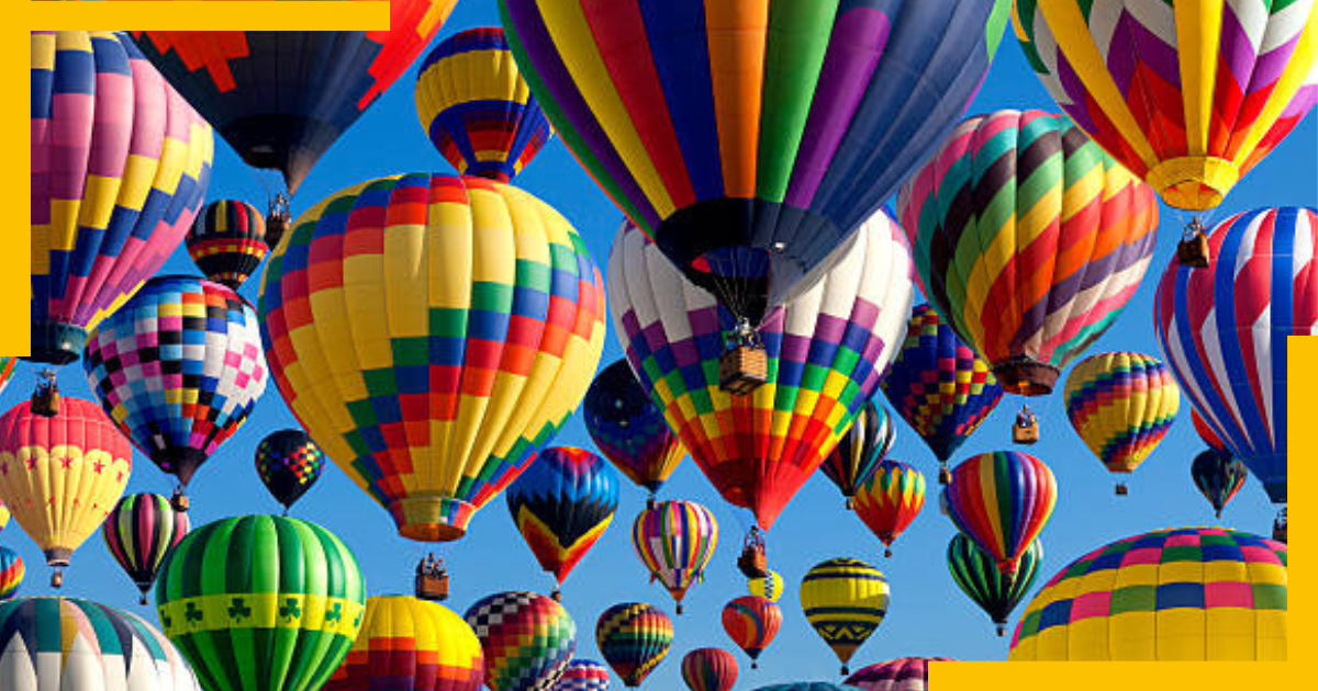 Hot Air Balloons in the air ,Alburquerque, USA
