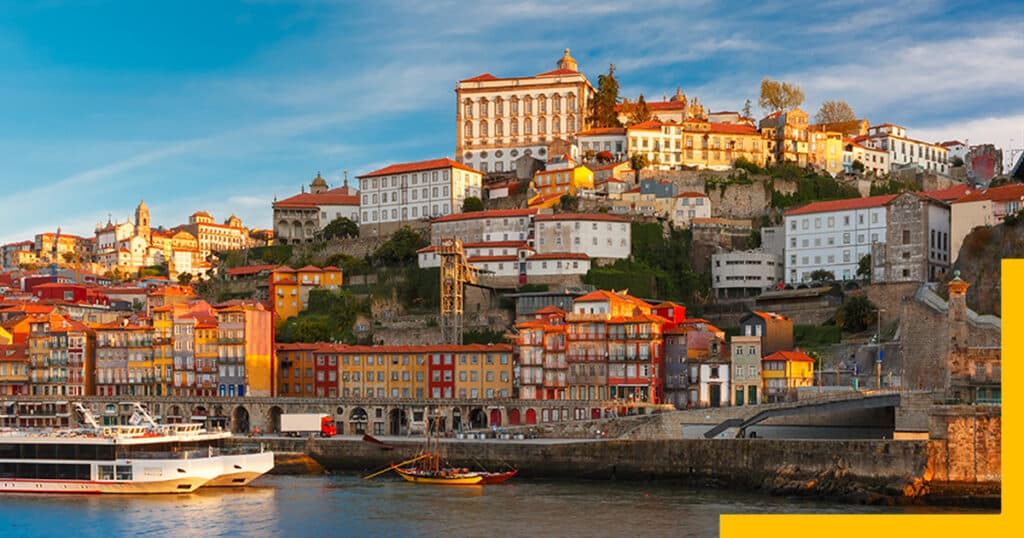 Sunset in Porto, Portugal