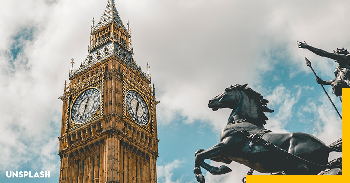 Solo Trip to London, Big Ben and Roman Chariot statue