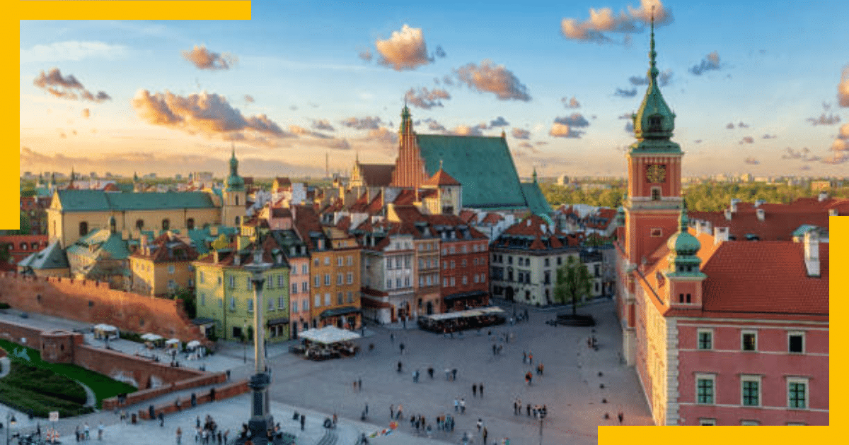 Skyline of Warsaw ,Poland