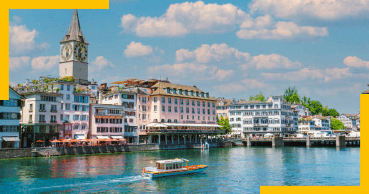 Skyline of Zurich, Switzerland