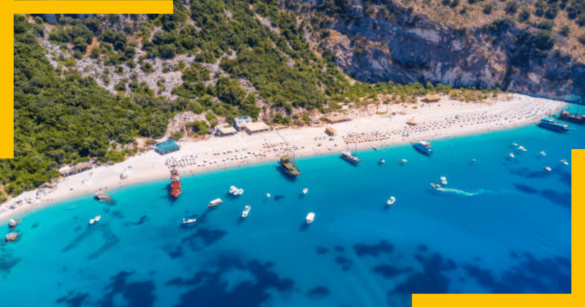 Aerial View of the Albanian Riviera