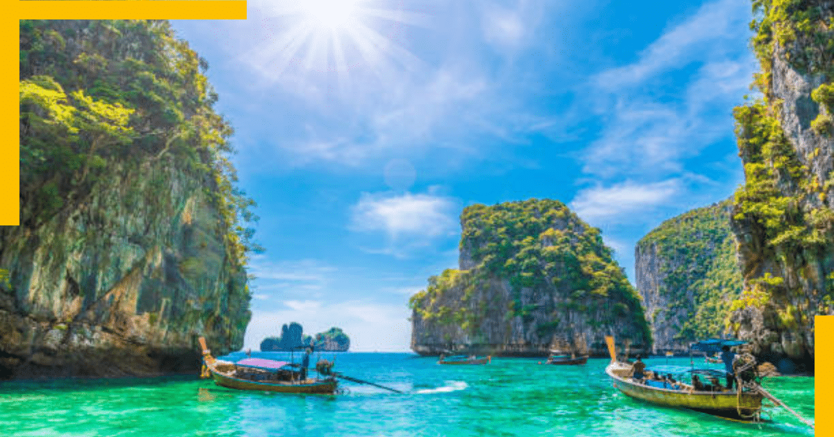 Scenic View of a beach in Thailand