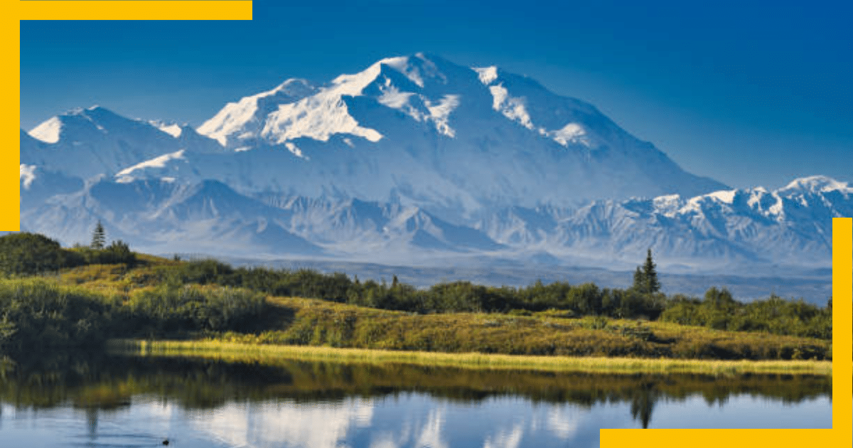 Scenic view of Denali National Park