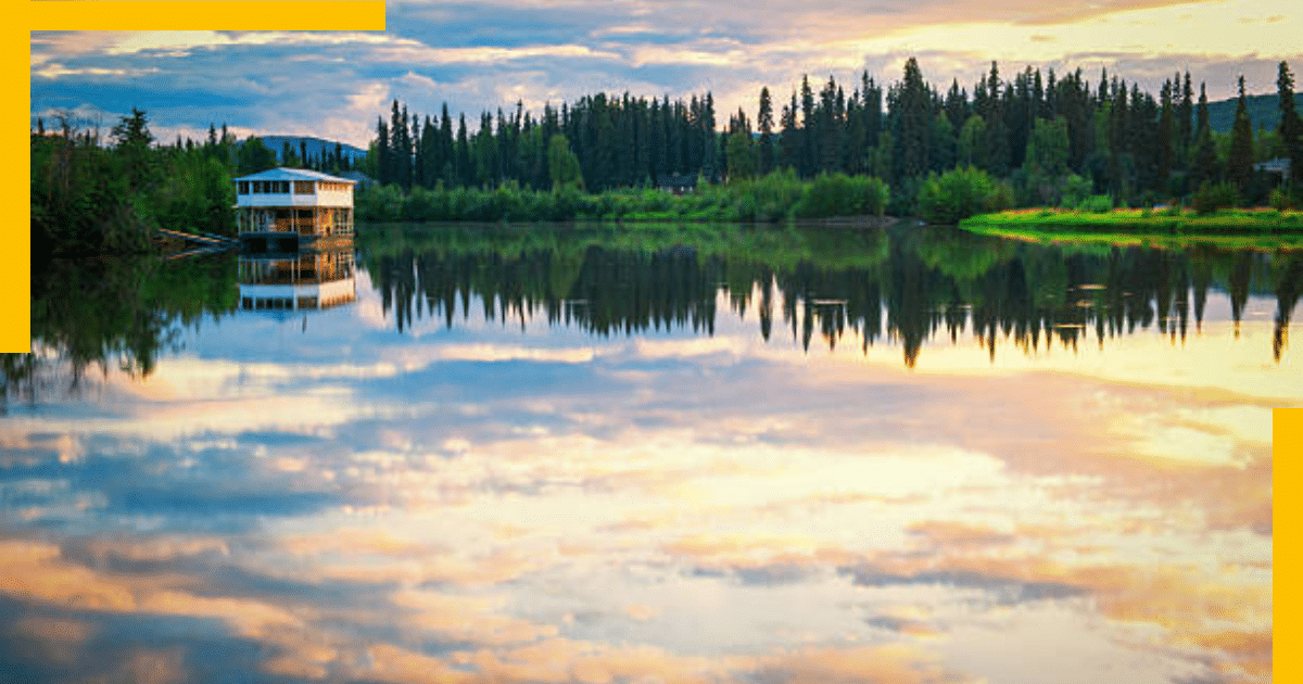 Scenic view of Chena River