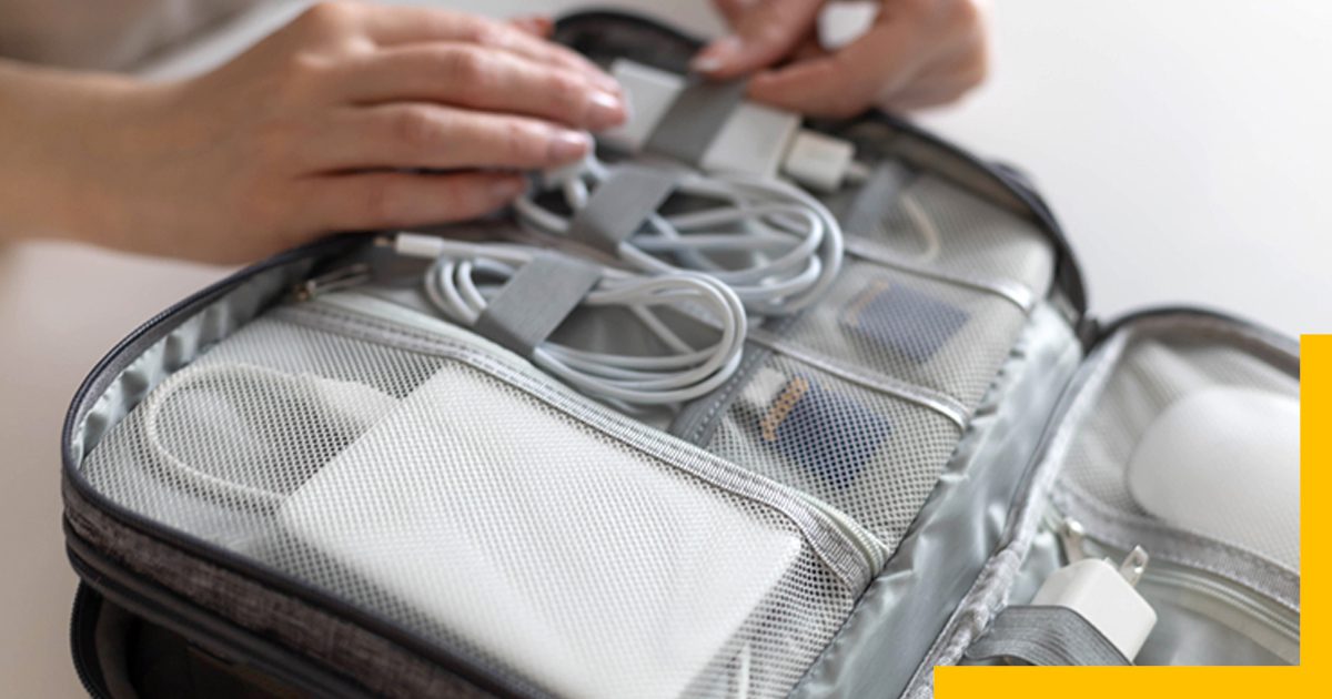 Portable Cable Storage Travel Bag