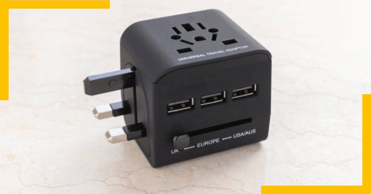 Travel friendly travel adapter