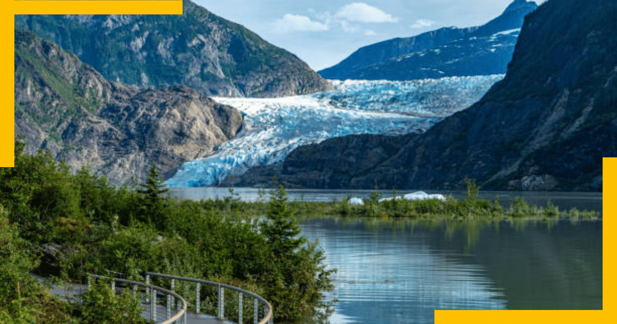 Scenic view of lake in Alaska 